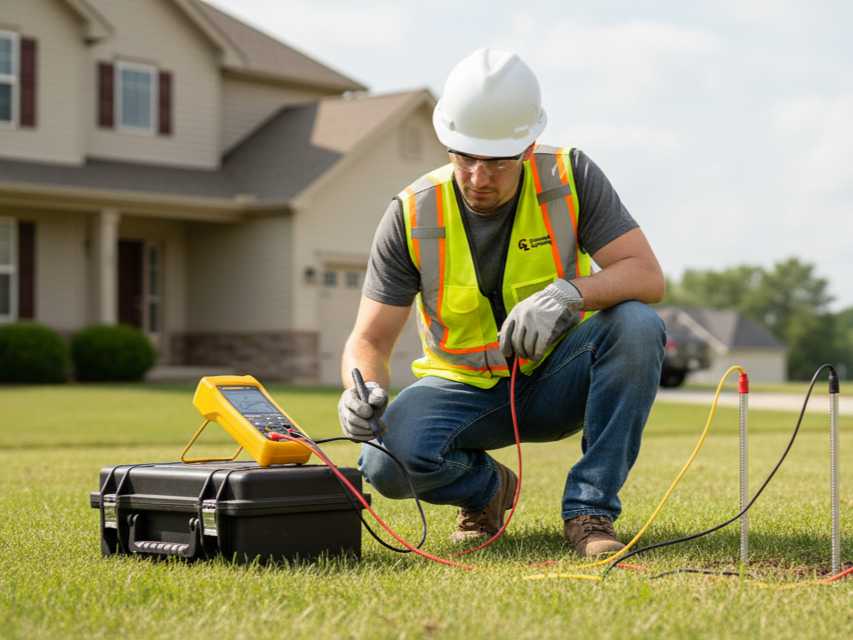 Medidas de resistividad en terreno por Ground Lightning