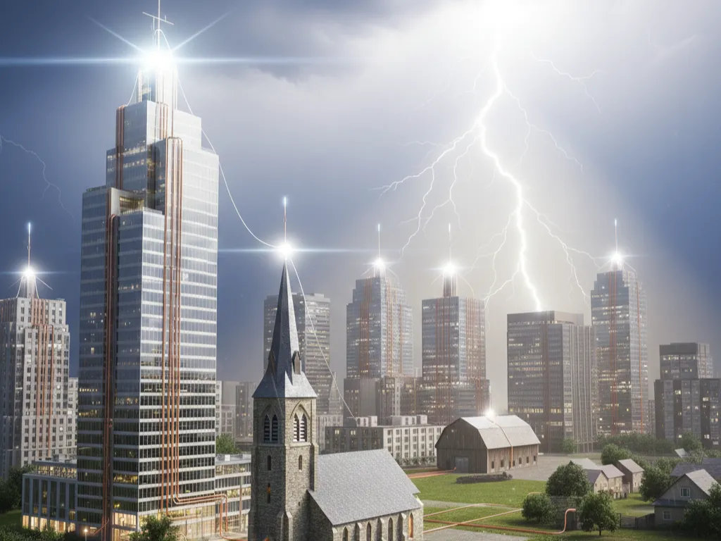 Sistemas de proteción contra rayos y en que tipo de estructuras funcionan