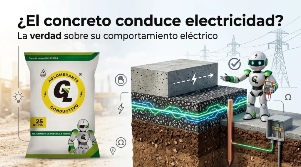 El concreto y su comportamiento eléctrico: ¿ conduce electricidad?