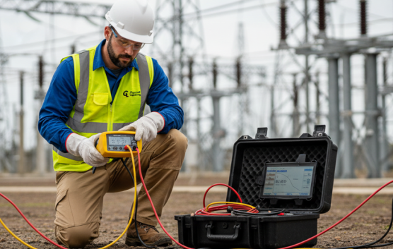 Medición de sistemas de puesta a tierra con cajas de inspección con Ground Lightning